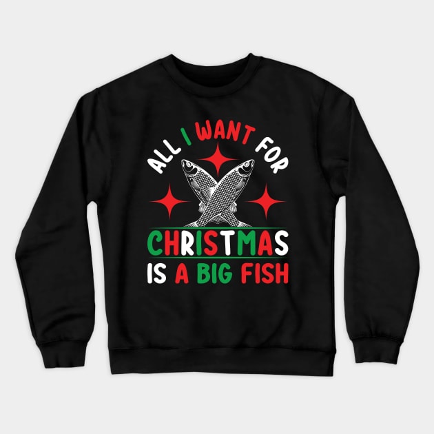 All I Want For Christmas T-Shirt Crewneck Sweatshirt by Kingdom Arts and Designs